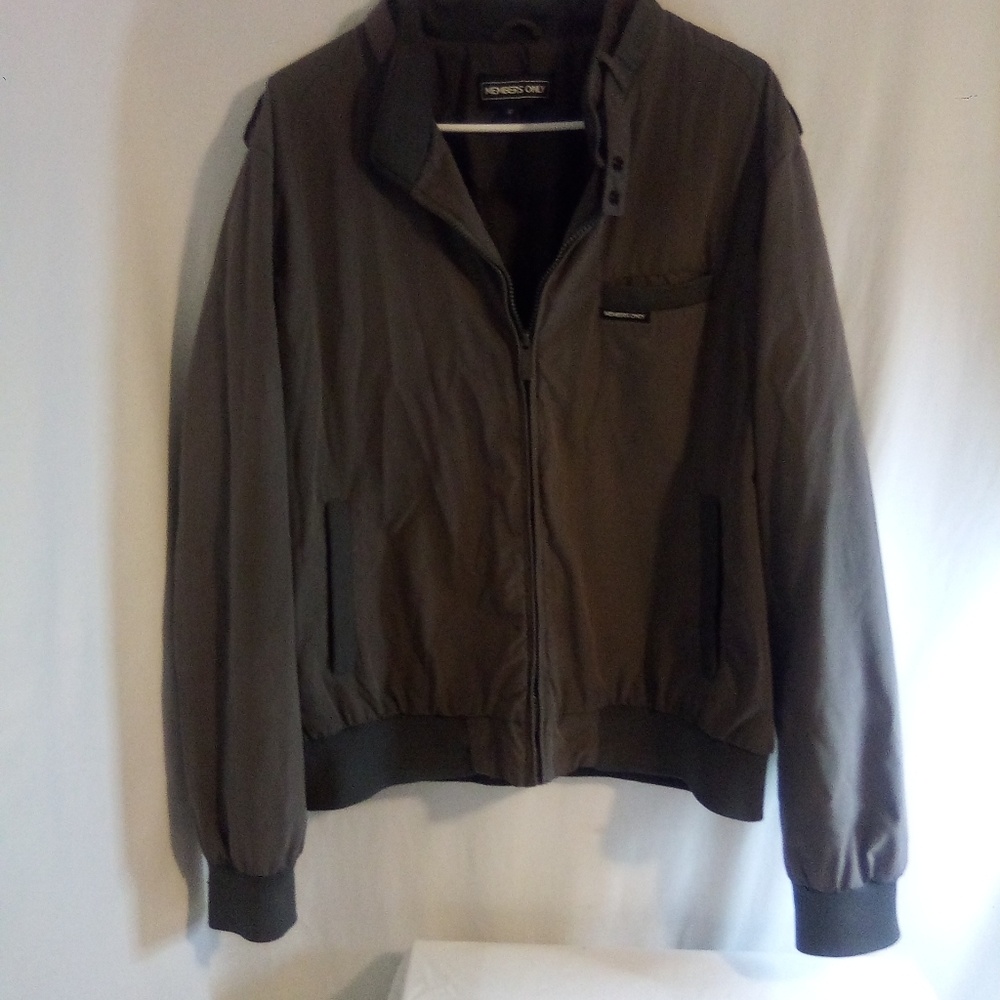 Members Only Jacket Vintage 80’s Size XL light gray Excellent Condition